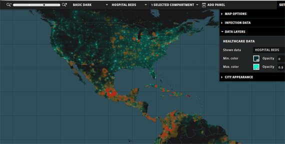 GLEAMviz 4.2: infection and data layers